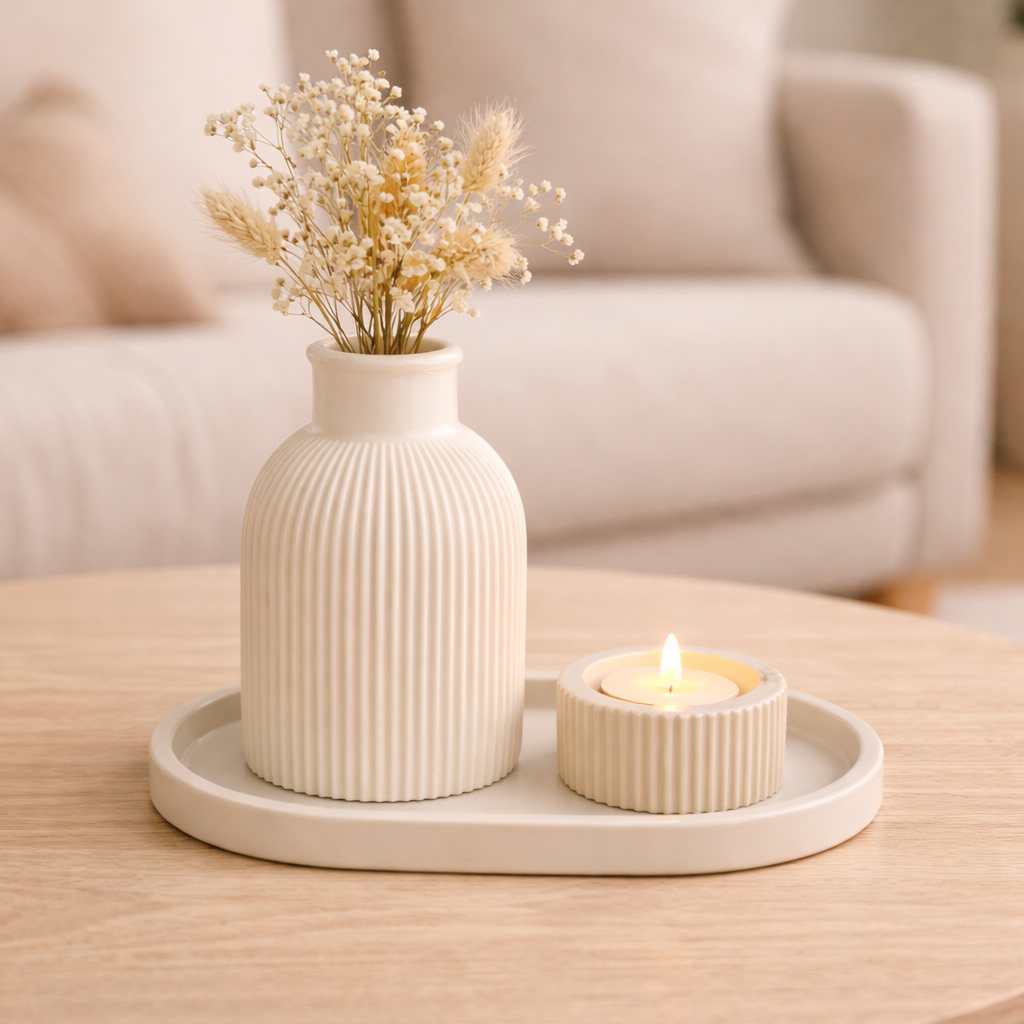 Vase & Teelichthalter | Deko-Set