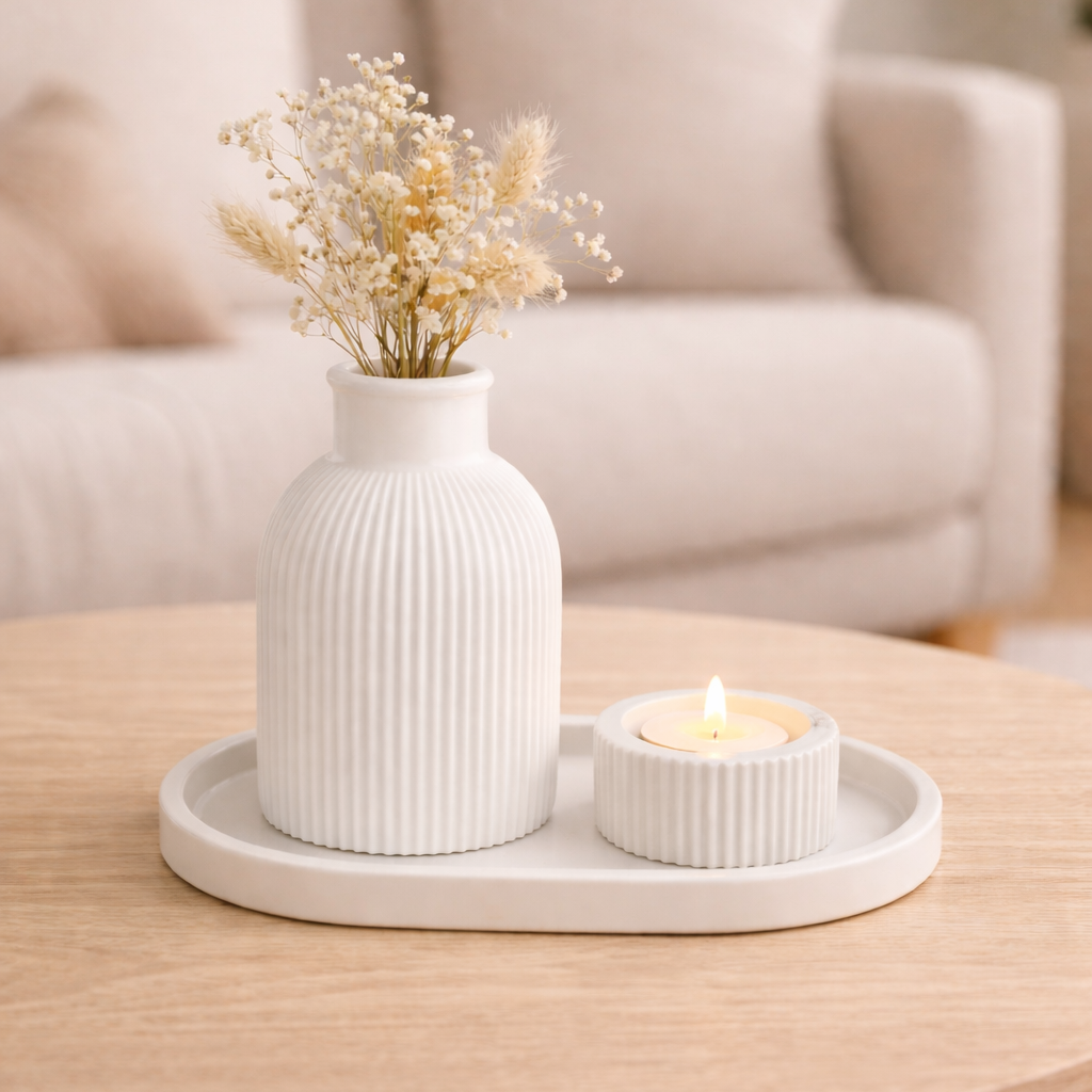 Vase & Teelichthalter | Deko-Set